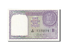 India, 1 Rupee, 1957-1963, KM:75c, 1957, UNC(63)