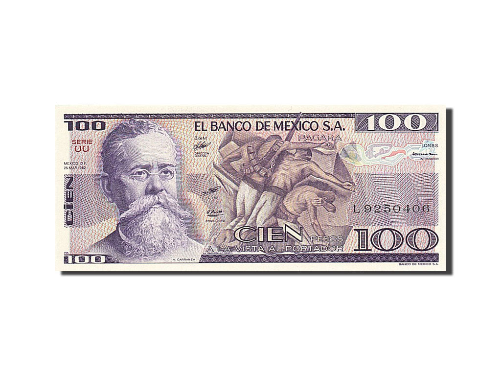 Mexico, 100 Pesos, 1981, KM:74c, 1982-03-25, UNC(65-70)