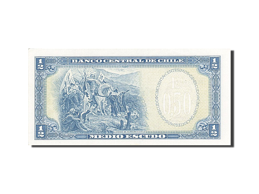 Chile, 1/2 Escudo, 1962-1975, KM:134b, 1964-1967, UNC(60-62)