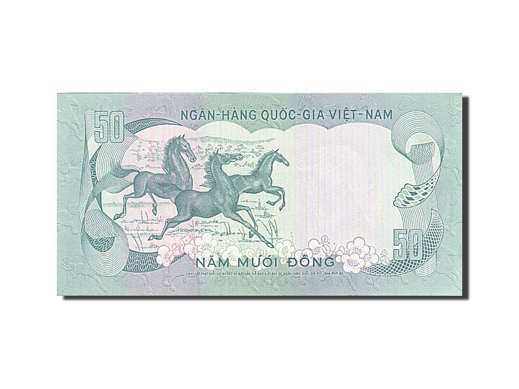 South Viet Nam, 50 Dong, 1972-1975, KM:30a, Undated (1972), UNC(65-70)