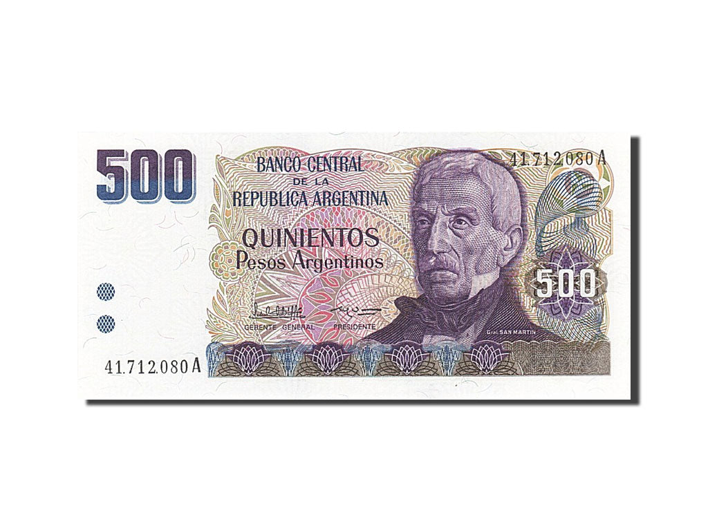 Banconote, Argentina, 500 Pesos Argentinos, 1983-1985, KM:316a, Undated (1984)