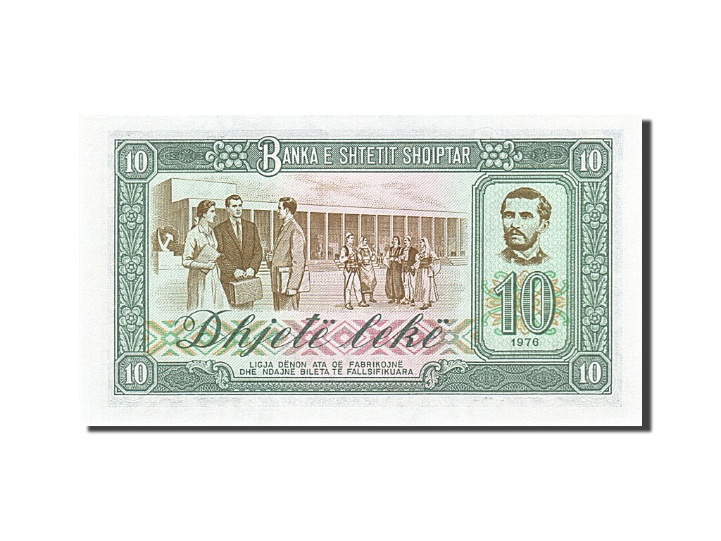 Banknote, Albania, 10 Lekë, 1976, 1976, KM:43a, UNC(65-70)
