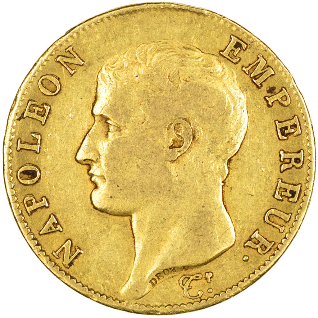 FRANCE, Napoléon I, 40 Francs, 1806, Paris, KM #675.1, EF(40-45), Gold, Gadoury 