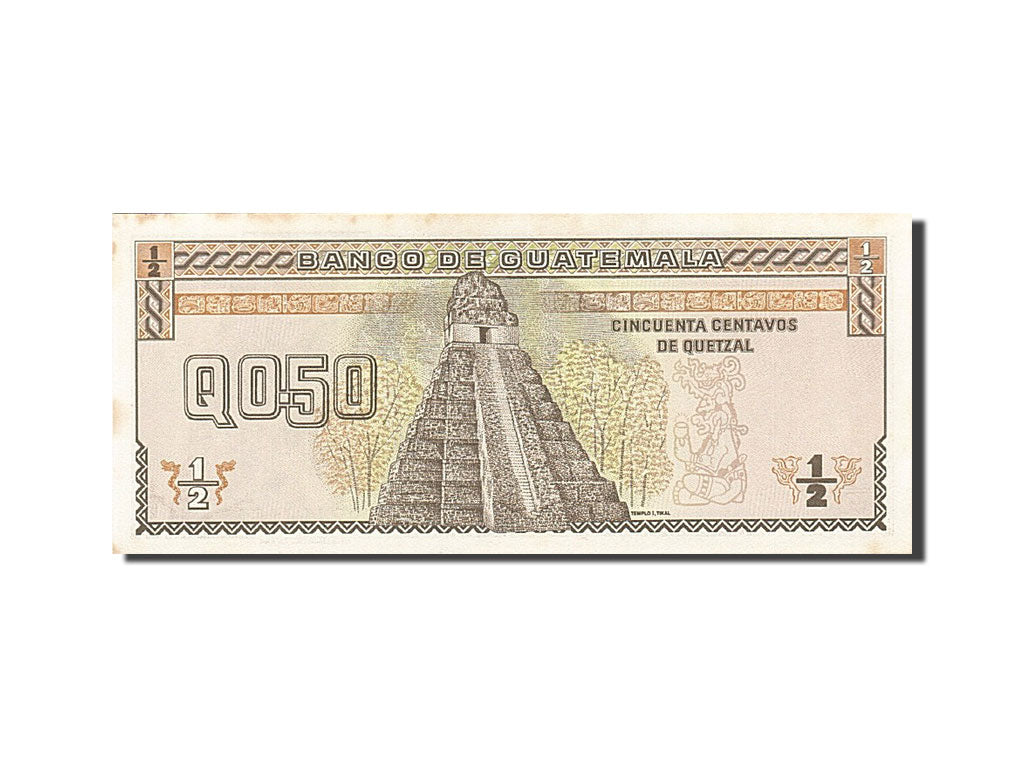 Guatemala, 1/2 Quetzal, 1989-1990, KM:72a, 1989-01-04, UNC(60-62)