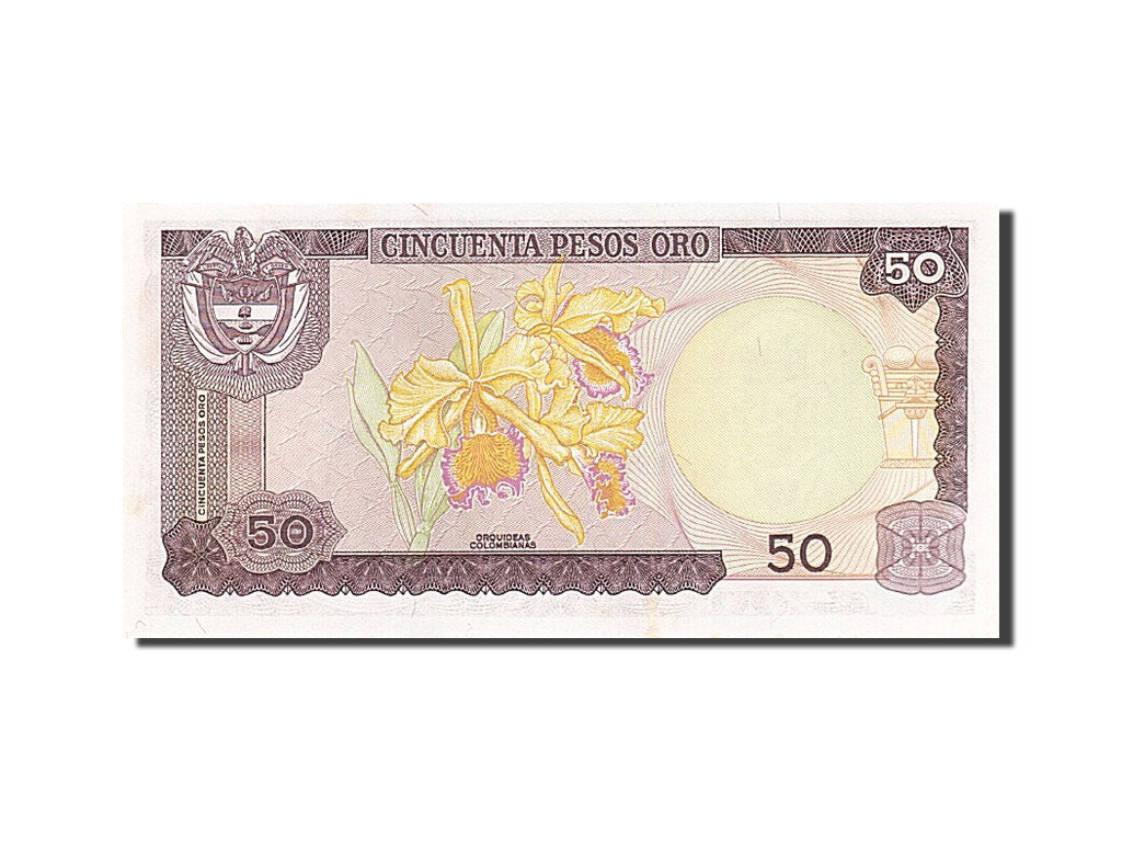 Banknote, Colombia, 50 Pesos Oro, 1980-1982, 1980-01-01, KM:422a, UNC(65-70)