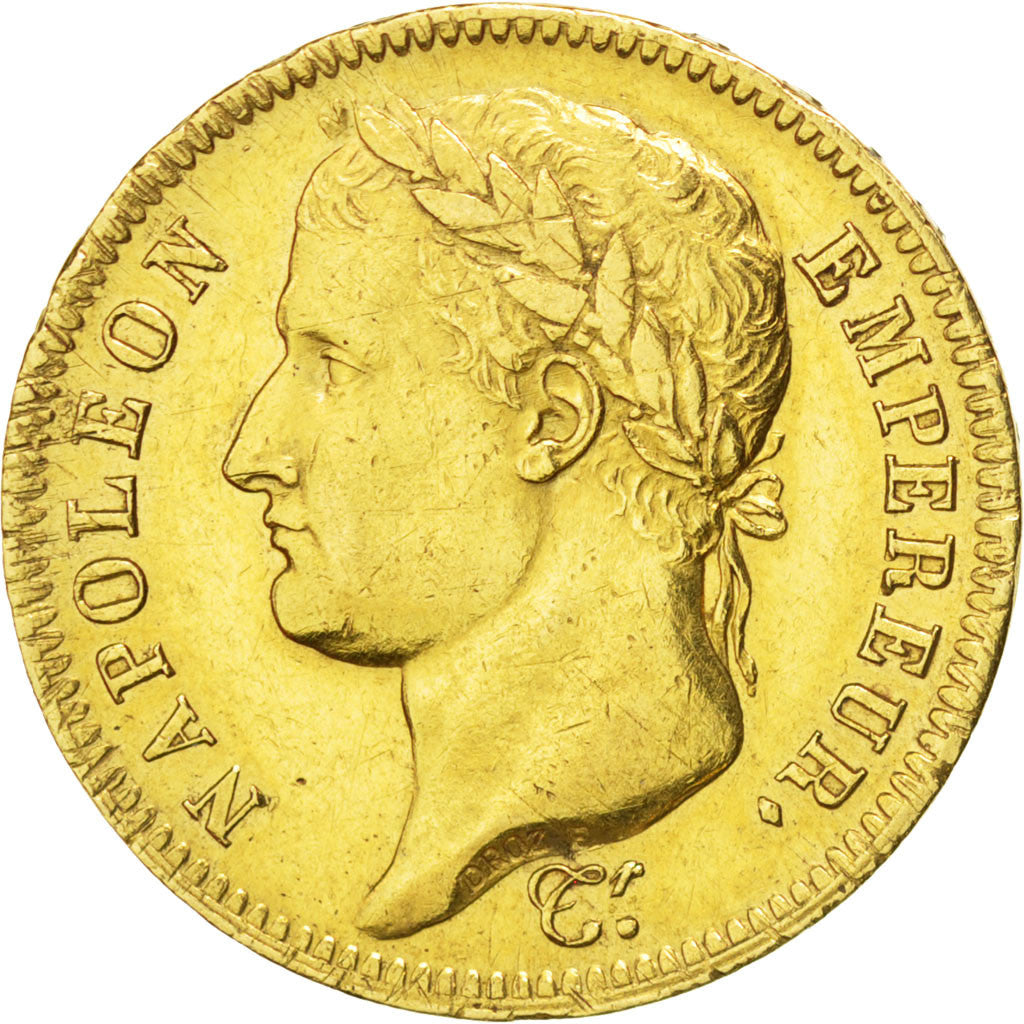 Francia, Napoléon I, 40 Francs, 1812, Paris, BB+, Oro, Gadoury:1084