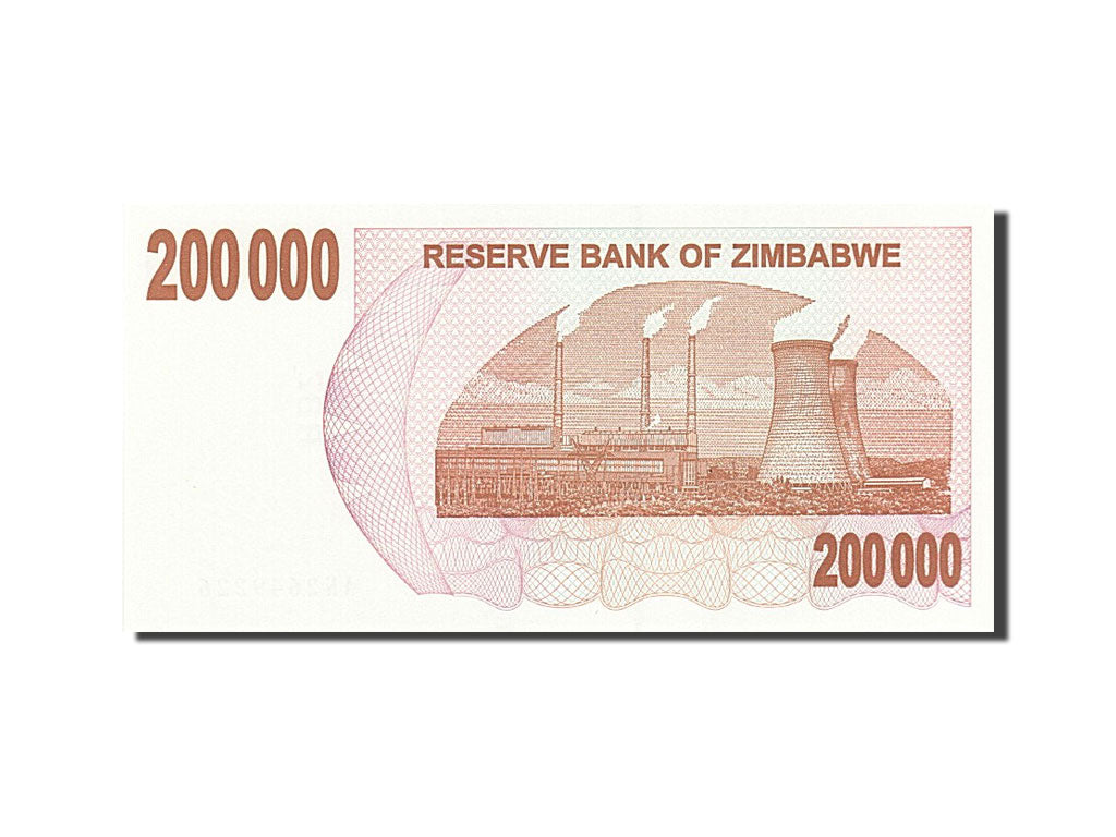 Banknote, Zimbabwe, 200,000 Dollars, 2006-2008, 2007-07-01, KM:49, UNC(65-70)