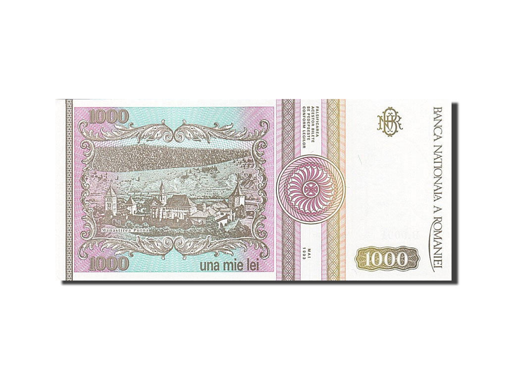 Banknote, Romania, 1000 Lei, 1991-1994, 1993, KM:102, UNC(64)