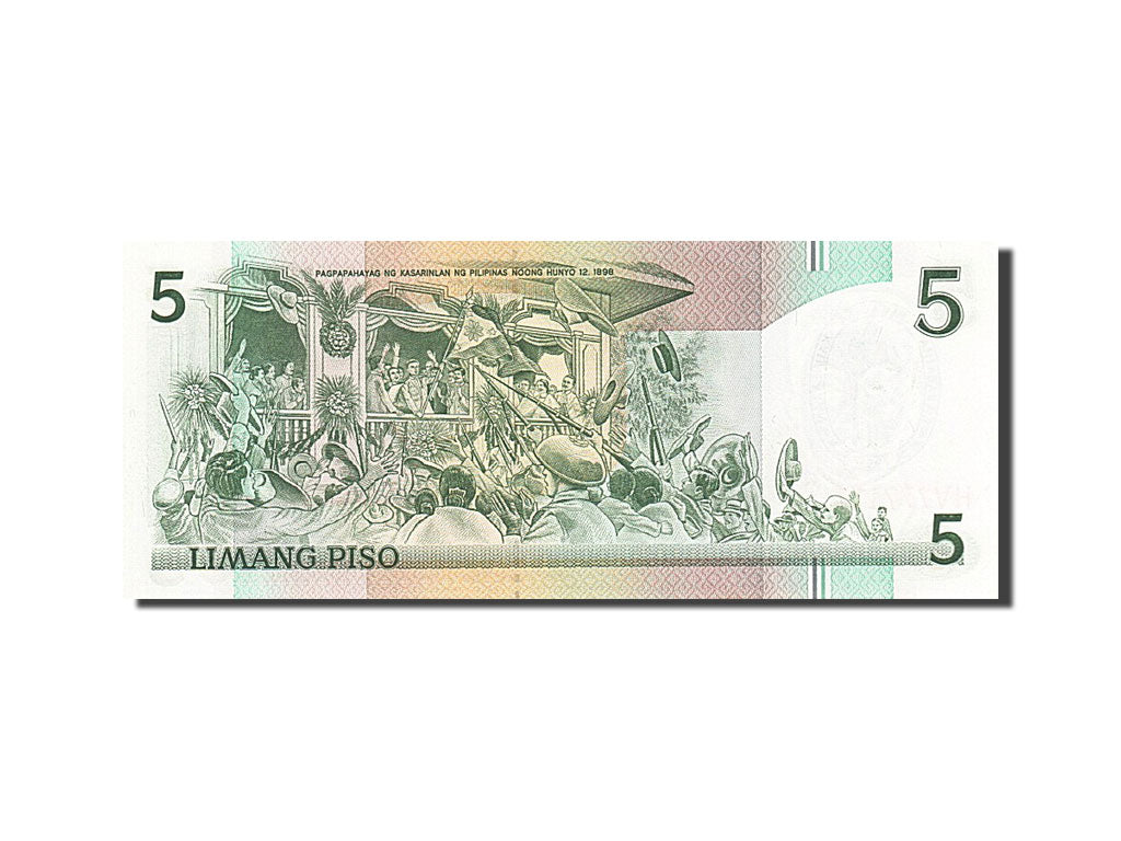 Banknote, Philippines, 5 Piso, 1985-1991, Undated (1985-1994), KM:168b