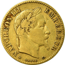 Moneda, Francia, Napoleon III, Napoléon III, 10 Francs, 1868, Strasbourg, BC+
