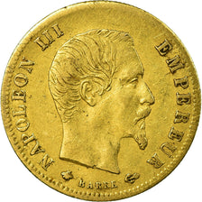 Moneda, Francia, Napoleon III, Napoléon III, 5 Francs, 1859, Strasbourg, MBC+