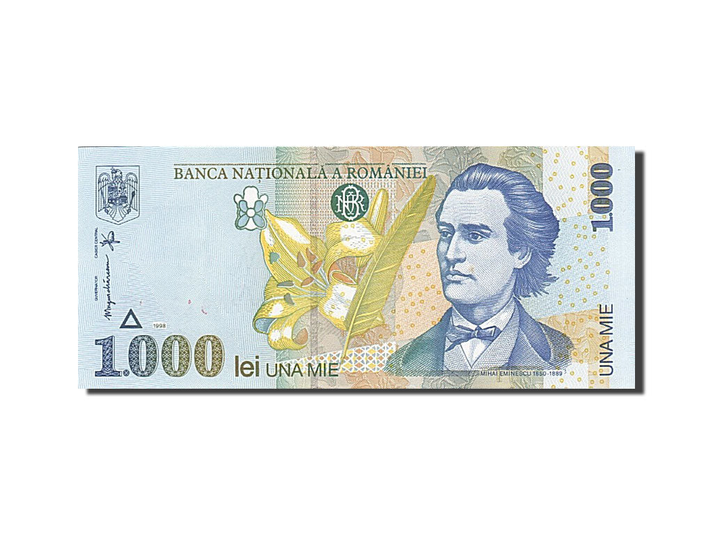 Rumänien, 1000 Lei, 1996-2000, KM:106, 1998, UNC(65-70)