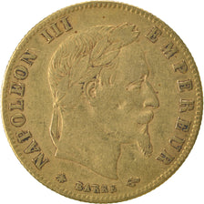 FRANCE, Napoléon III, 5 Francs, 1864, Paris, KM #803.1, VF(30-35), Gold, Gadoury