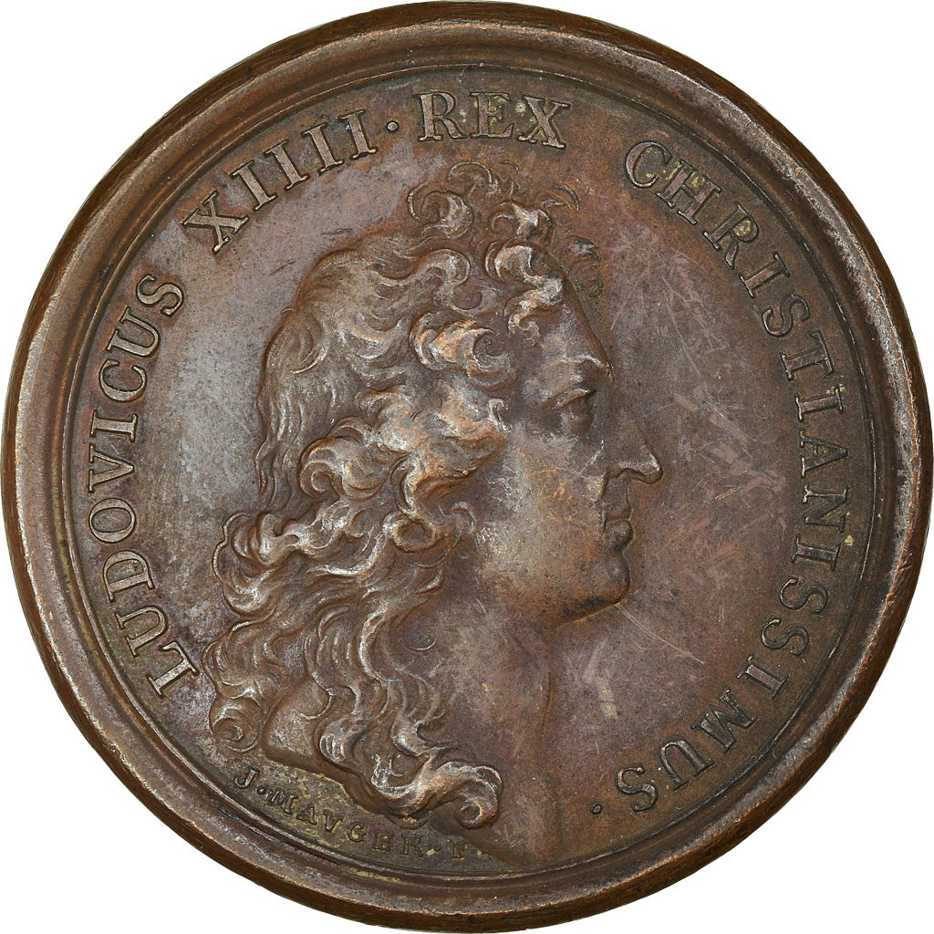 France, Medal, Louis XIV, L'Audience du Légat, History, 1664, Mauger