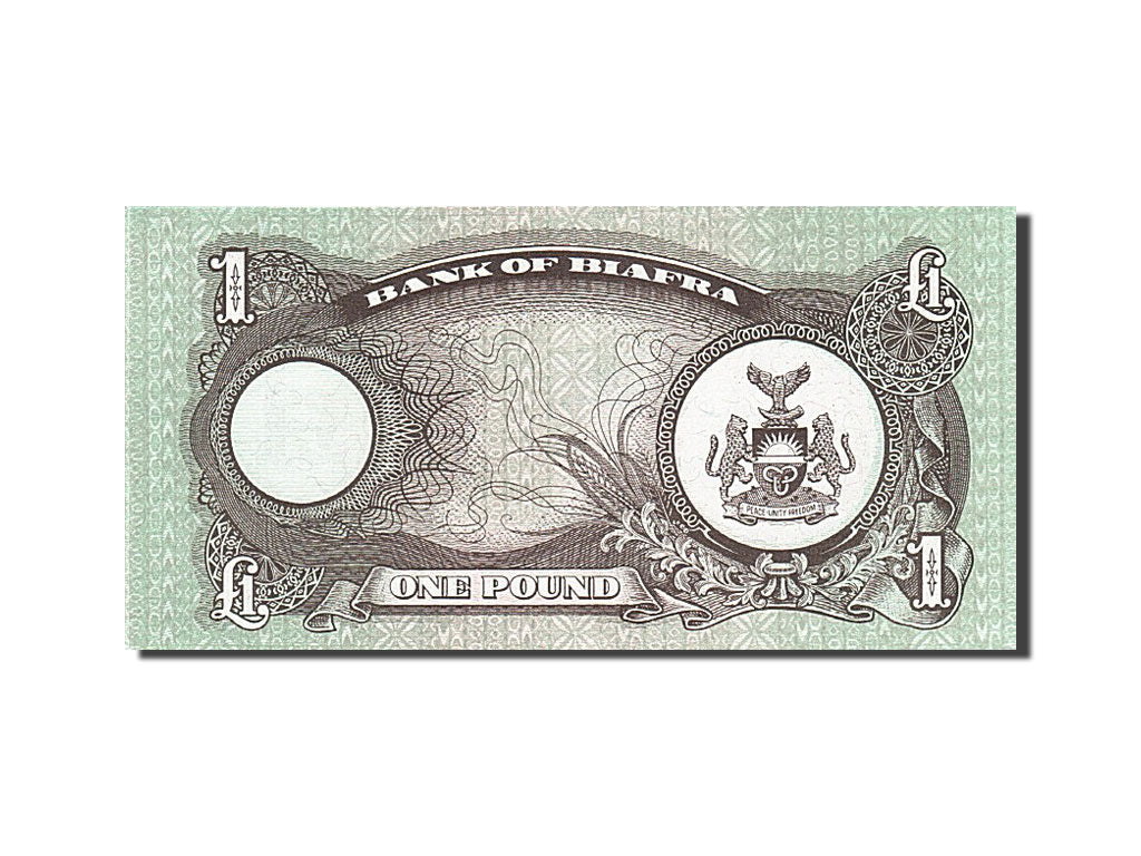 Banknote, Biafra, 1 Pound, 1968, Undated (1968-1969), KM:5a, UNC(65-70)