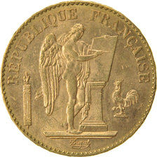 FRANCE, Génie, 20 Francs, 1895, Paris, KM #825, AU(55-58), Gold, Gadoury #1063,