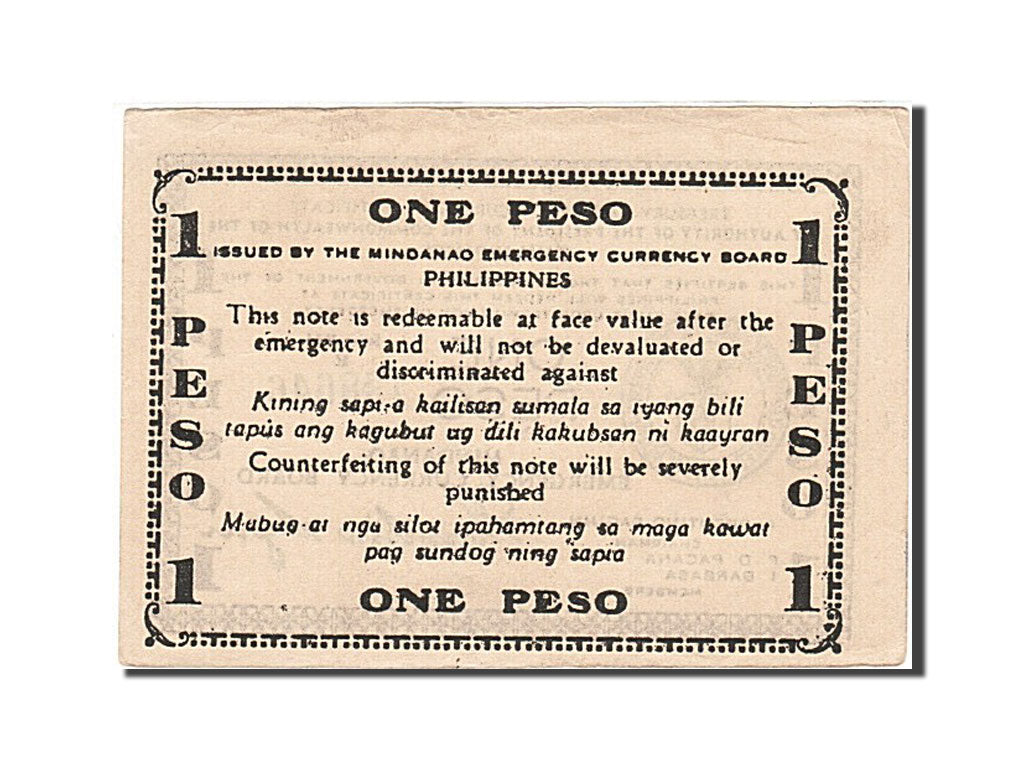 Philippines, 1 Peso, 1944, KM:S515, 1944, AU(55-58)
