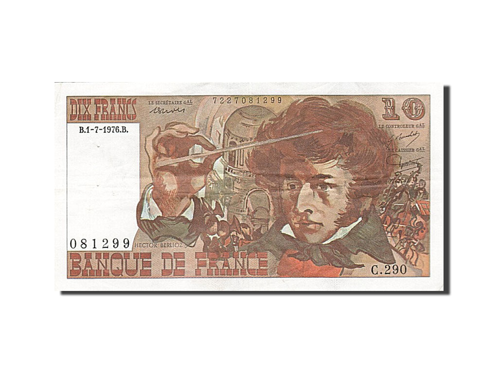 Geldschein, Frankreich, 10 Francs, 1972, 1976-07-01, SS, Fayette:63.19, KM:150c
