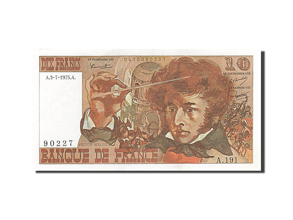 Banknote, France, 10 Francs, 1968-1981, 1975-07-03, AU(55-58), Fayette:63.11