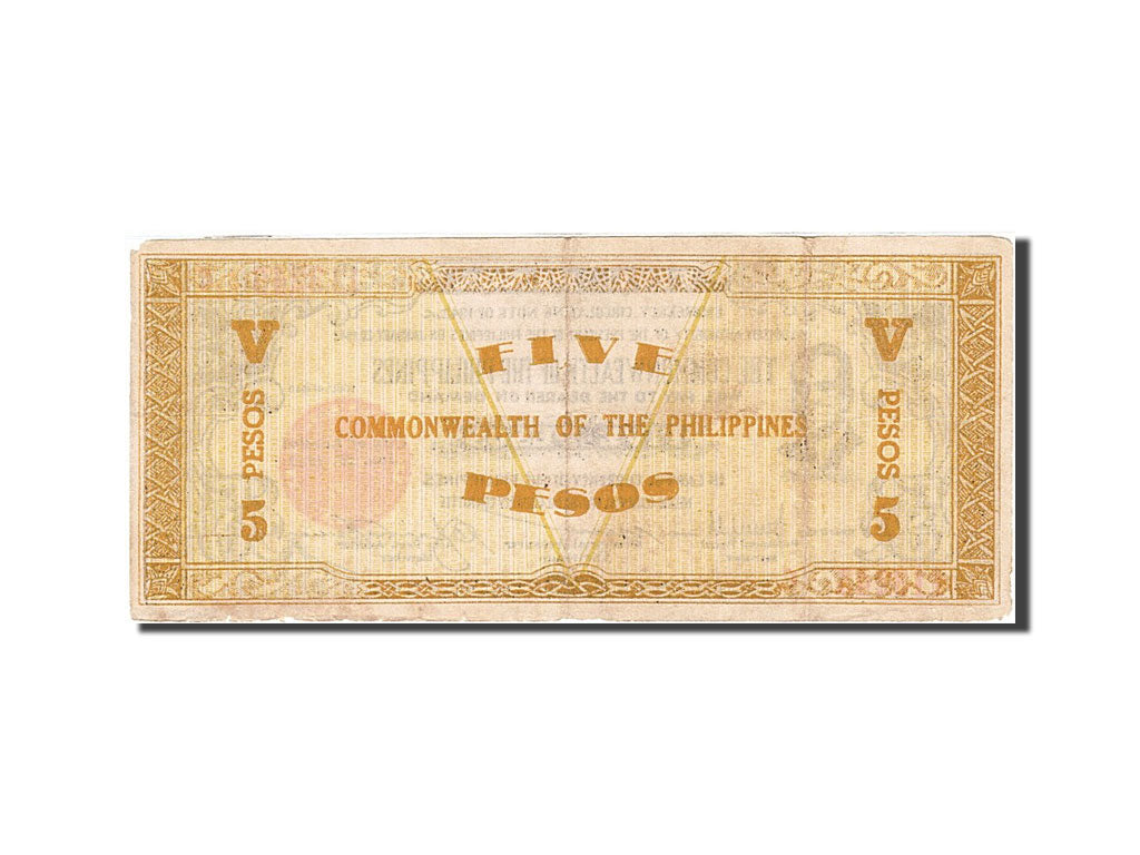 Philippines, 5 Pesos, 1942, KM:S648a, 1942-01-26, EF(40-45)