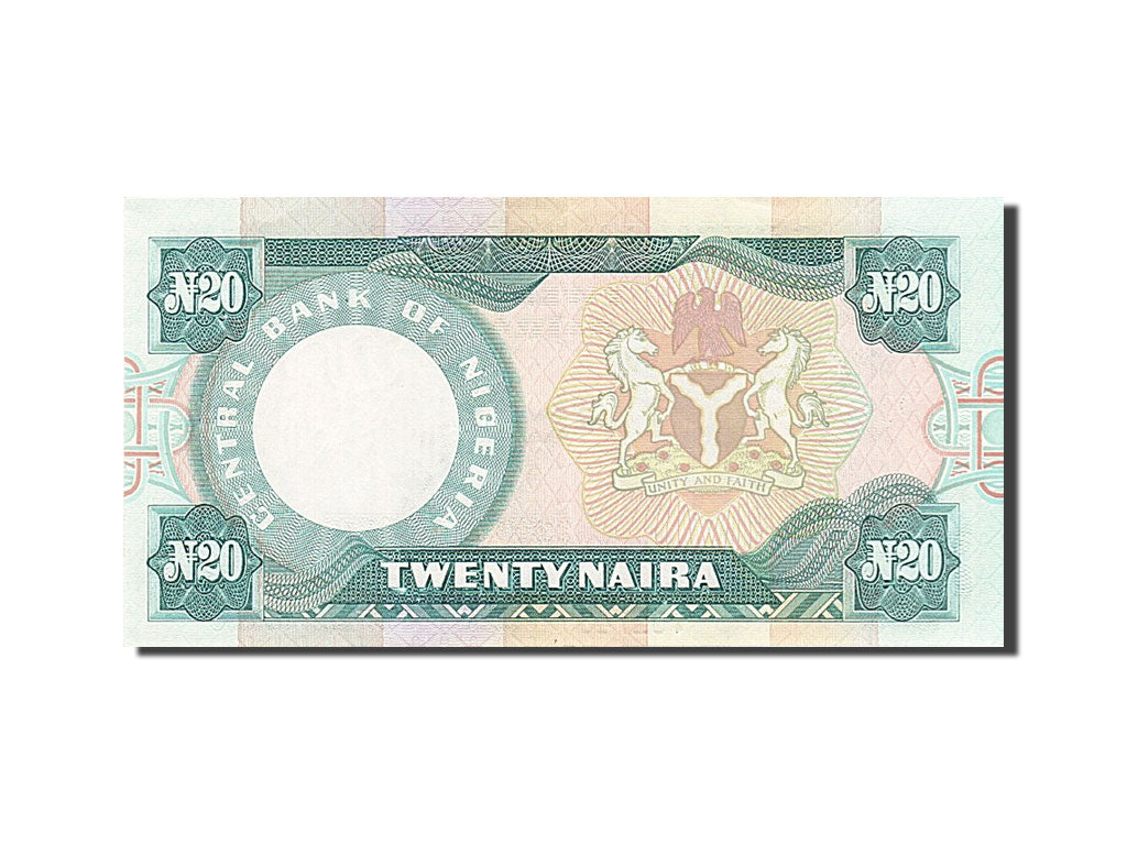 Nigeria, 20 Naira, 1984-1991, KM:26g, 2001-2003, UNC(65-70)