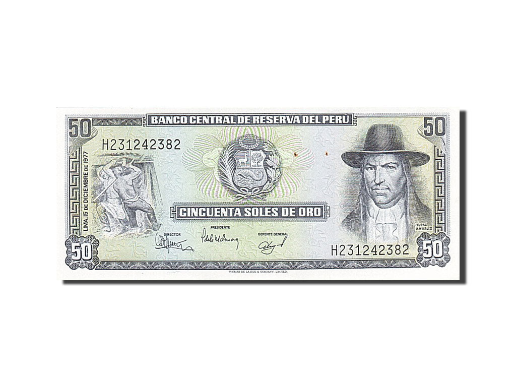 Banknote, Peru, 50 Soles De Oro, 1976-1977, 1977-12-15, KM:113, UNC(63)