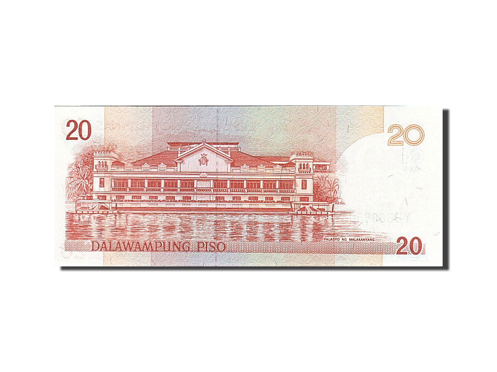 Banknote, Philippines, 20 Piso, 1998-1999, 2001-2005, KM:182h, UNC(65-70)