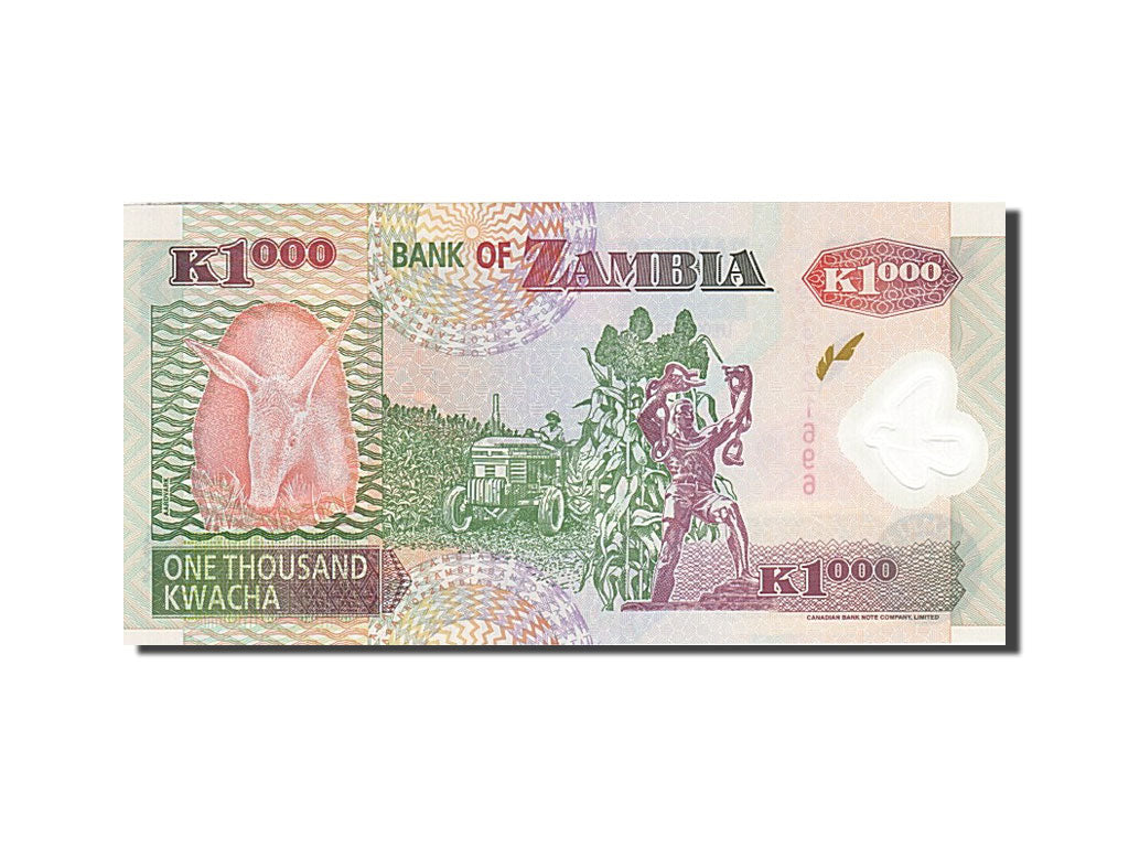 Banknote, Zambia, 1000 Kwacha, 2003, 2006, KM:44e, UNC(65-70)