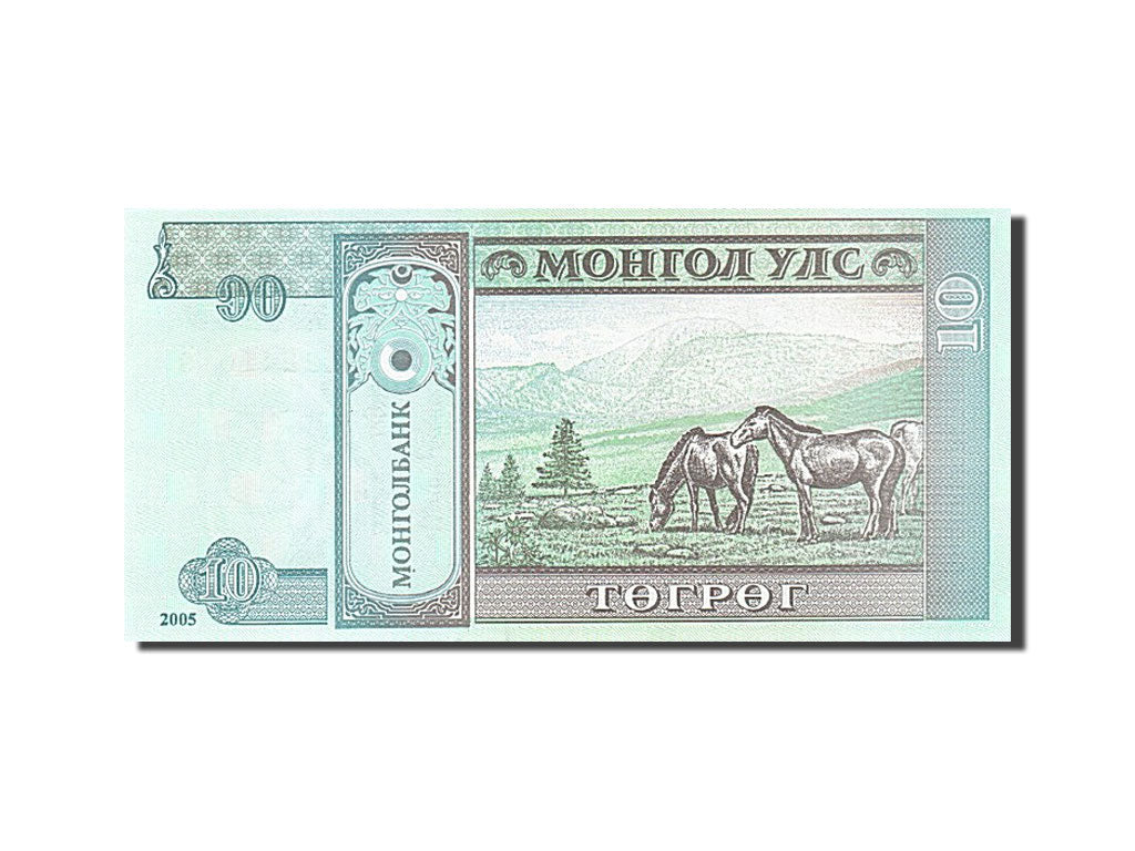 Geldschein, Mongolei, 10 Tugrik, 2000-2003, 2005, KM:62c, UNZ