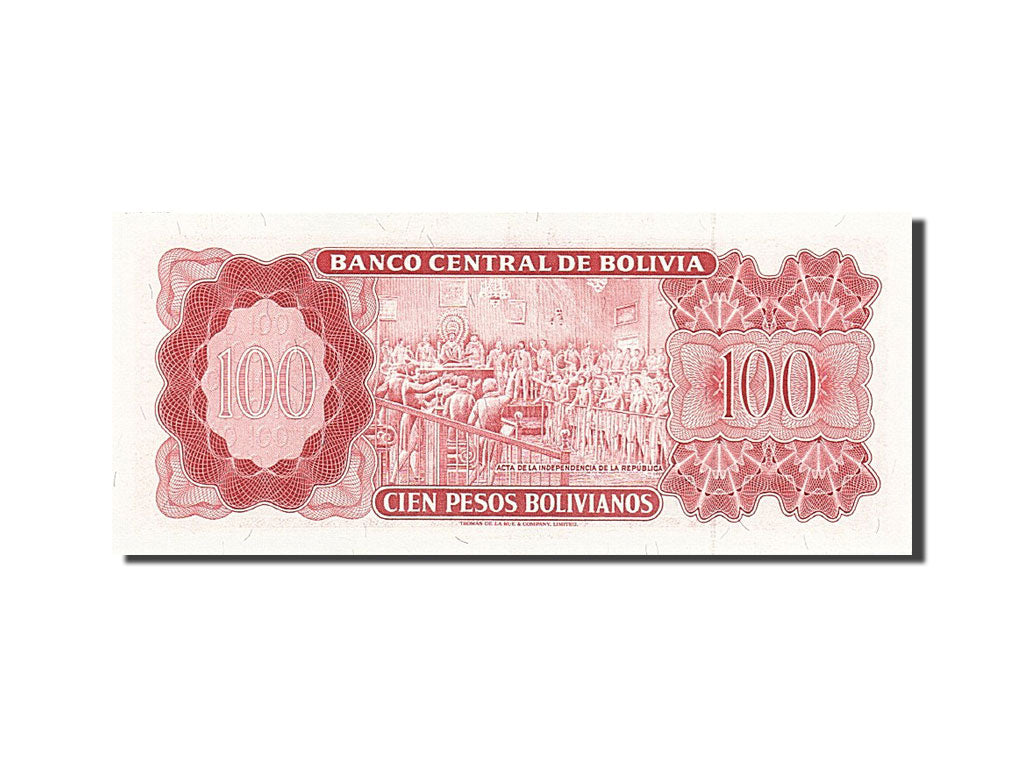 Bolivie, 100 Pesos Bolivianos, 1962, 1962, KM:163a, NEUF