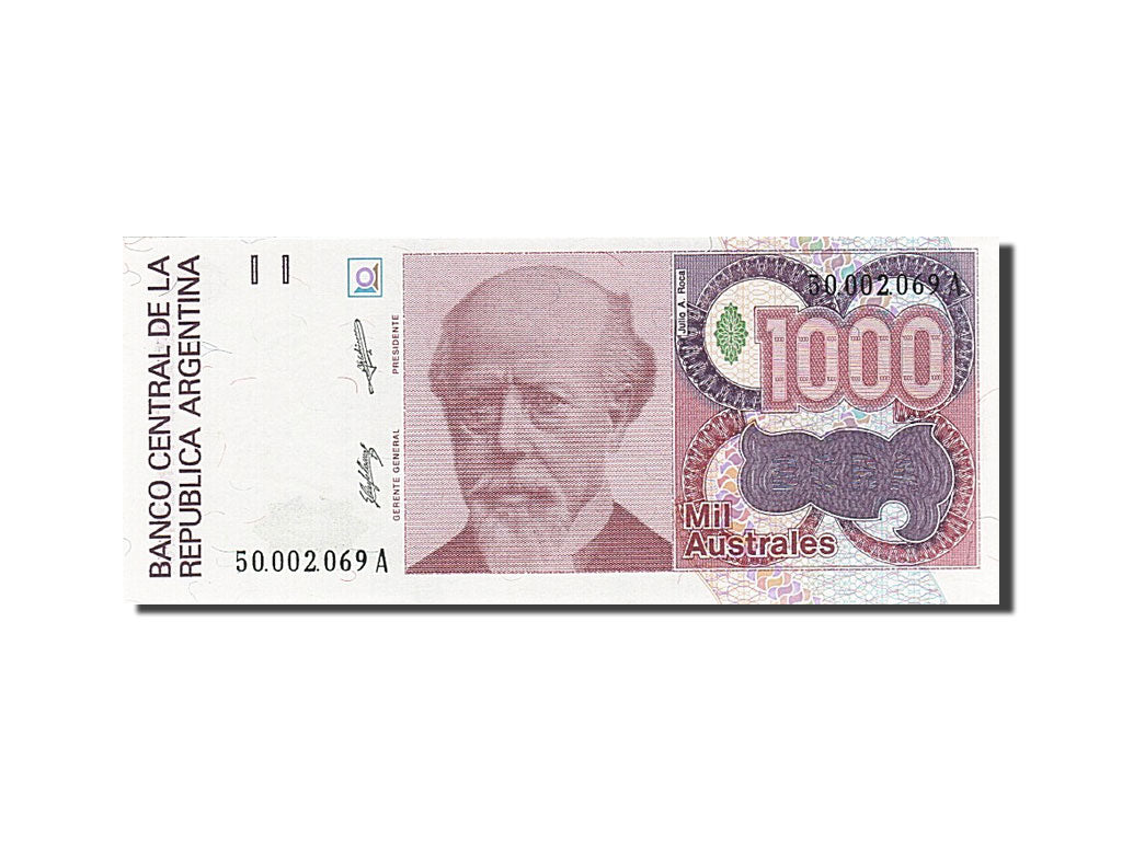 Banconote, Argentina, 1000 Australes, 1985-1991, KM:329a, Undated (1988-1990)