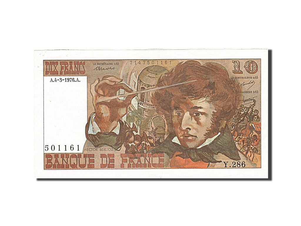 France, 10 Francs, 1976, KM:150c, 1976-03-04, AU(55-58), Fayette:63.18