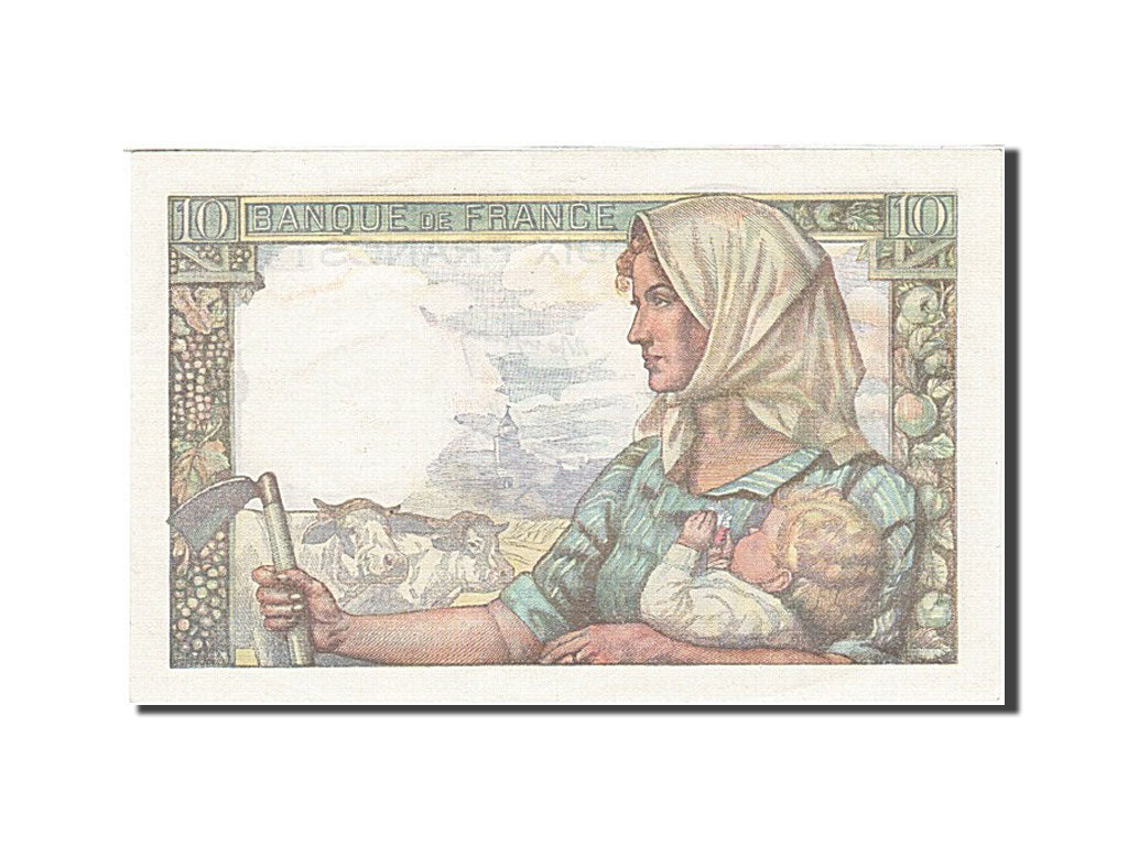 Frankreich, 10 Francs, 1941, KM:99e, 1944-01-13, UNC(65-70), Fayette:8.10
