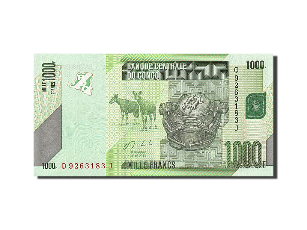 Banknote, Congo Republic, 1000 Francs, 2013, 2013-06-30, AU(50-53)