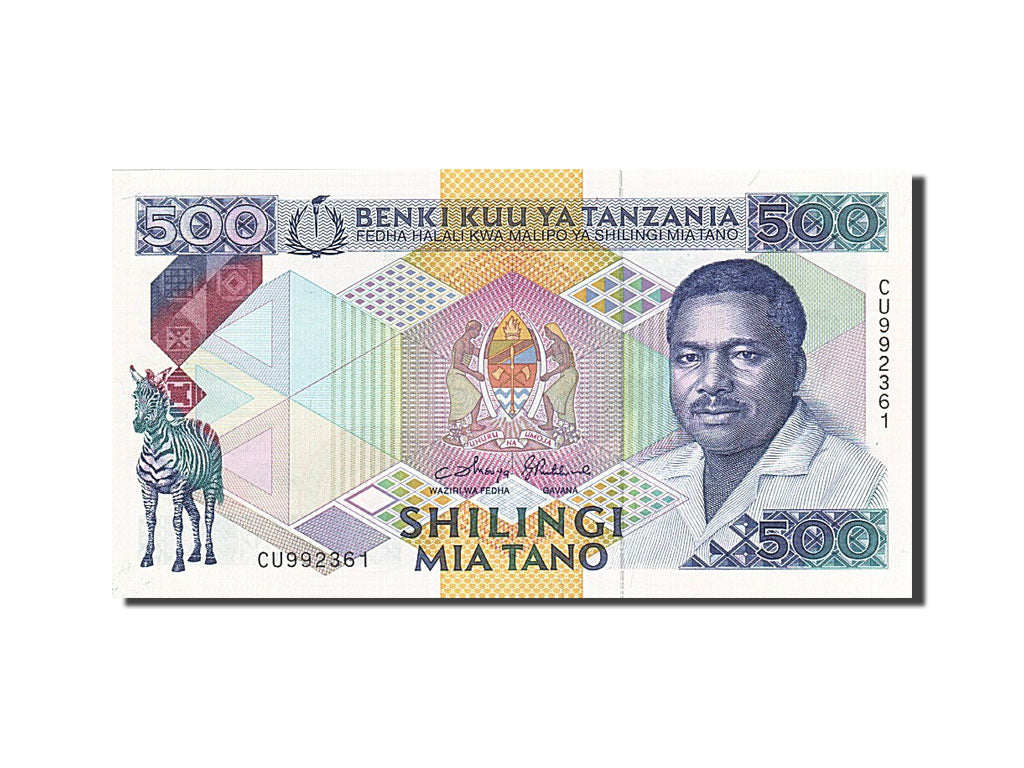 Billet, Tanzania, 500 Shilingi, 1989-1992, Undated (1989), KM:21b, NEUF
