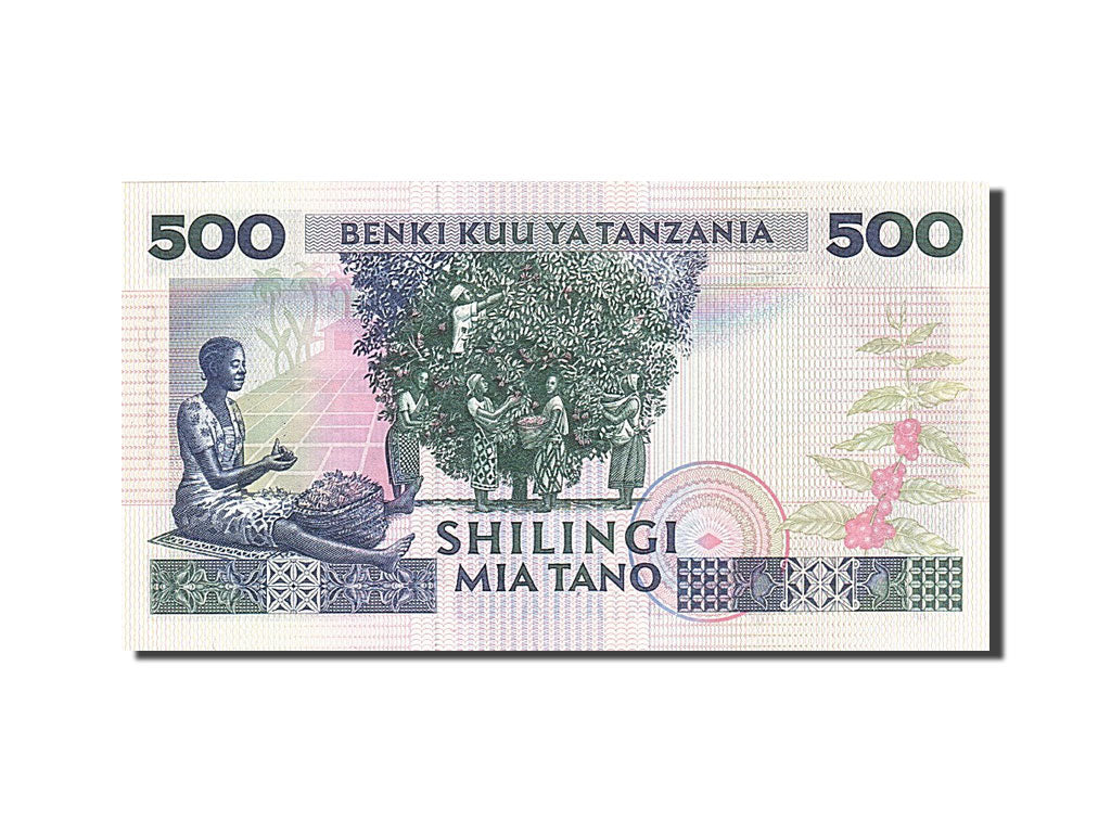 Billet, Tanzania, 500 Shilingi, 1989-1992, Undated (1989), KM:21b, NEUF