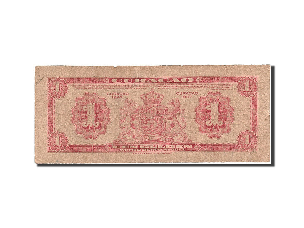 Banknote, Curacao, 1 Gulden, 1942-1947, 1947, KM:35b, VF(20-25)