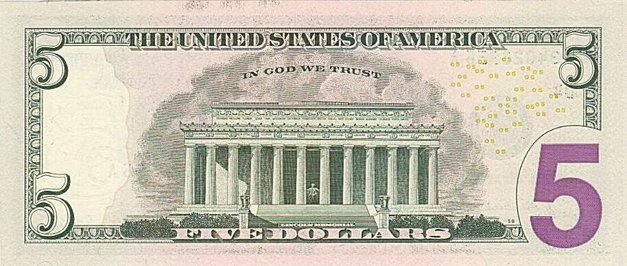 United States, 5 Dollars, 2013, 2013, UNC(65-70)
