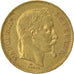 Second Empire, 20 francs or Napoléon III tête laurée