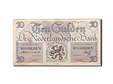 Netherlands, 10 Gulden, 1945, KM:74, 1945-05-07, VF(20-25)