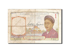 FRENCH INDO-CHINA, 1 Piastre, 1932-1939, 1936, KM:54b, VF(20-25)