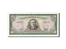 Banknote, Chile, 50 Escudos, 1962-1975, Undated, KM:140b, AU(55-58)