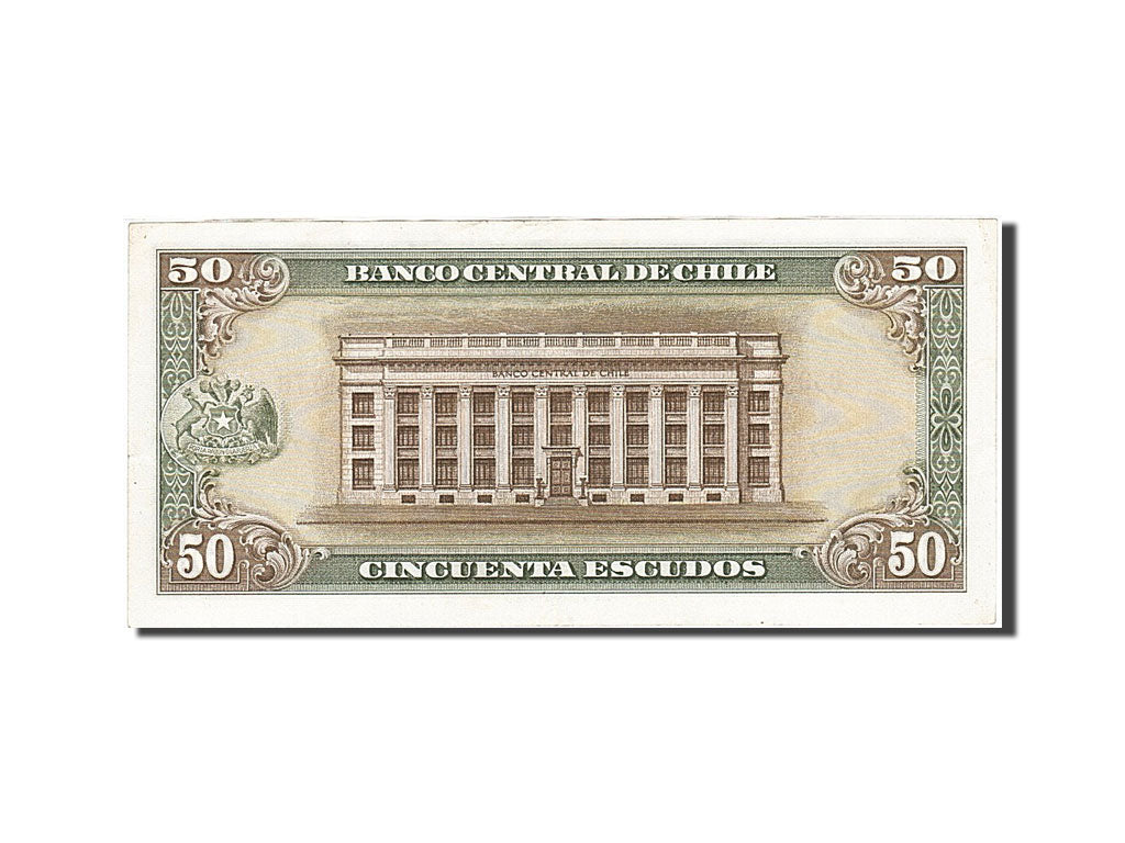 Banknote, Chile, 50 Escudos, 1962-1975, Undated, KM:140b, AU(55-58)