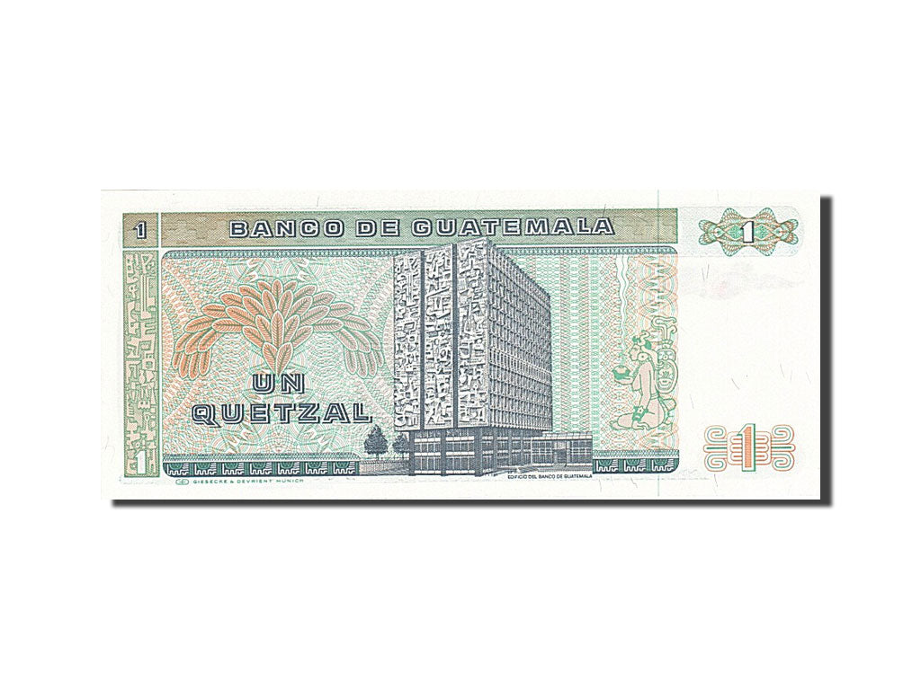 Banknote, Guatemala, 1 Quetzal, 1983, 1986-01-03, KM:66, UNC(65-70)