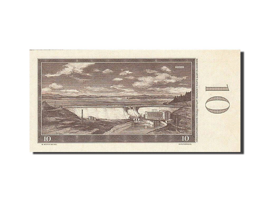 Czechoslovakia, 10 Korun, 1960, 1960, KM:88b, UNC(63)