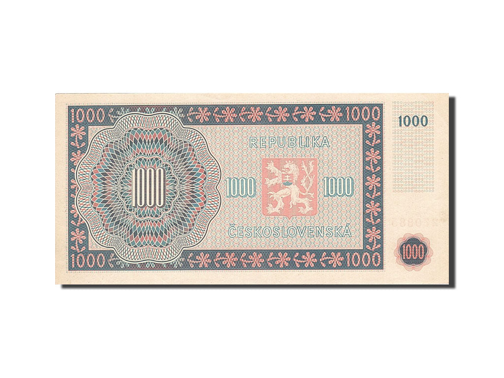 Czechoslovakia, 1000 Korun, 1945-1946, 1945-05-16, KM:74b, UNC(63)