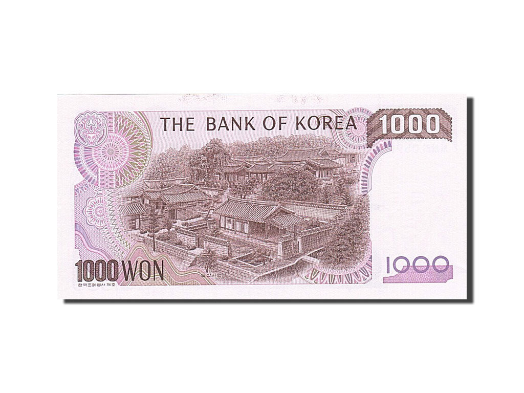 Banknote, South Korea, 1000 Won, 1983, Undated (1983), KM:47, UNC(63)