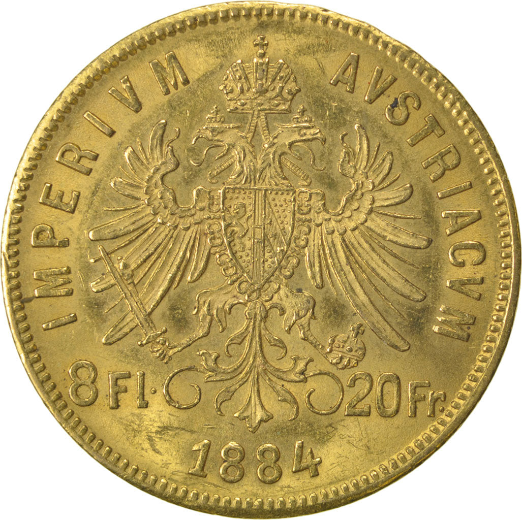 Autriche, François Joseph, 8 Florins ou 20 Francs
