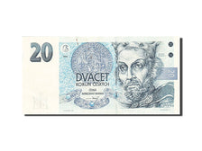 Banknote, Czech Republic, 20 Korun, 1994-1996, 1994, KM:10a, AU(55-58)