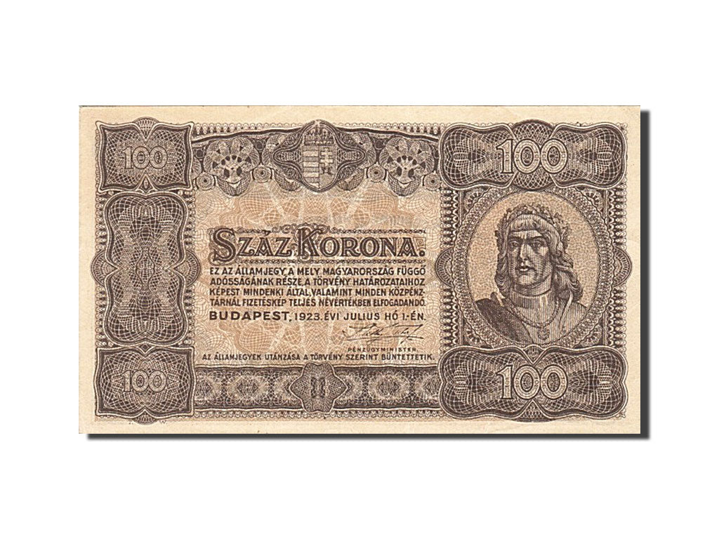 Hungary, 100 Korona, 1923, 1923-07-01, KM:73b, UNC(60-62)